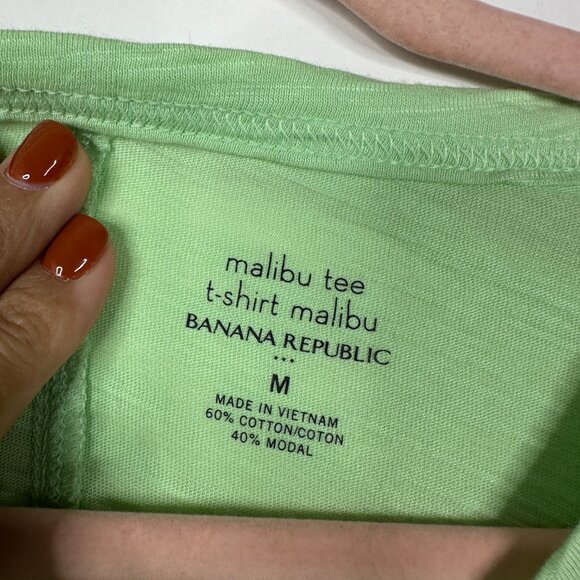 2/$30 Banana Republic Malibu Tee Mint Green Medium #BAG2 - Picture 5 of 6